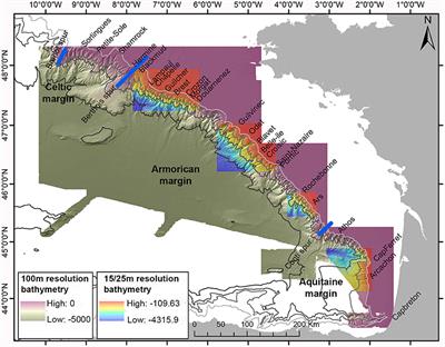 Cold-Water Coral Habitats in Submarine Canyons of the Bay of Biscay